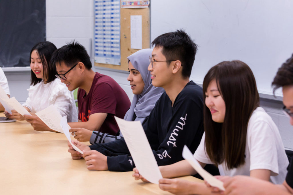 York University students in class.