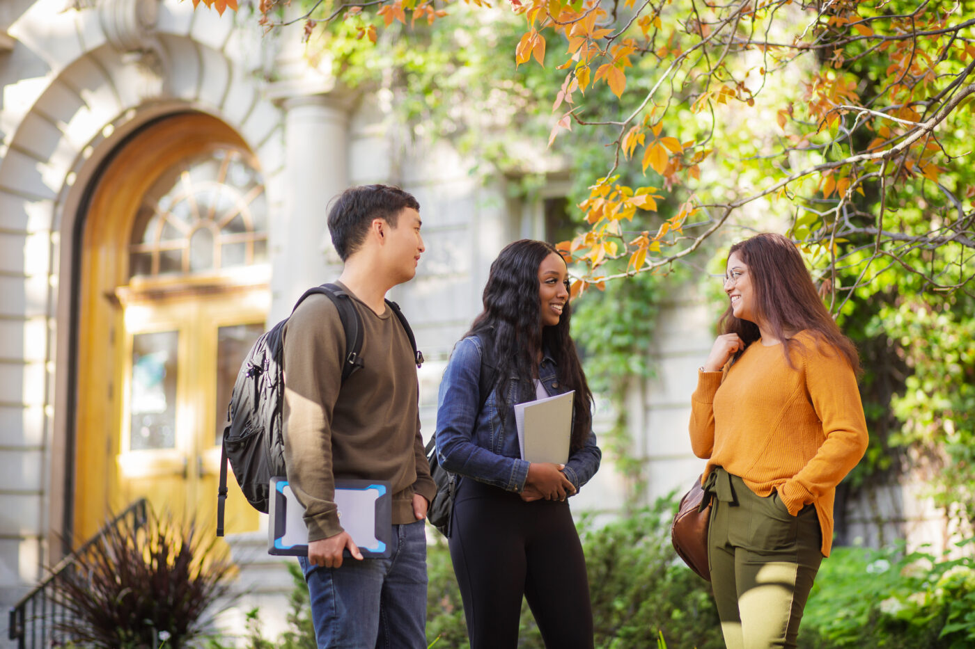 STUDENTS OUTSIDE